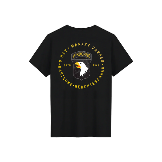 101ST AIRBORNE MISSION TEE BLACK