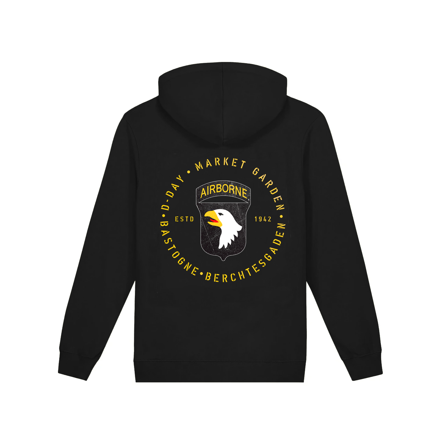101ST AIRBORNE MISSION HOODIE BLACK