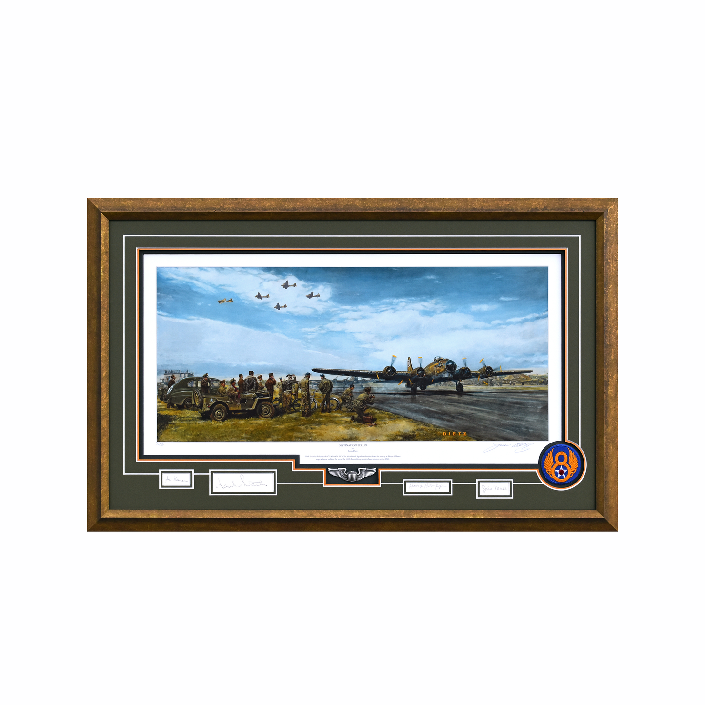 100th Bomb Group 'Destination Berlin' Framed