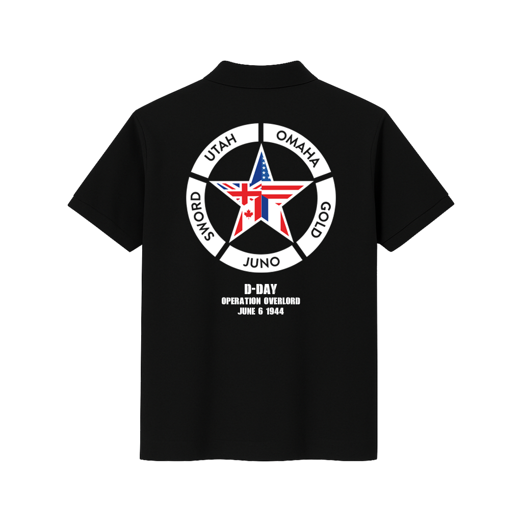 D-DAY Poloshirt Black
