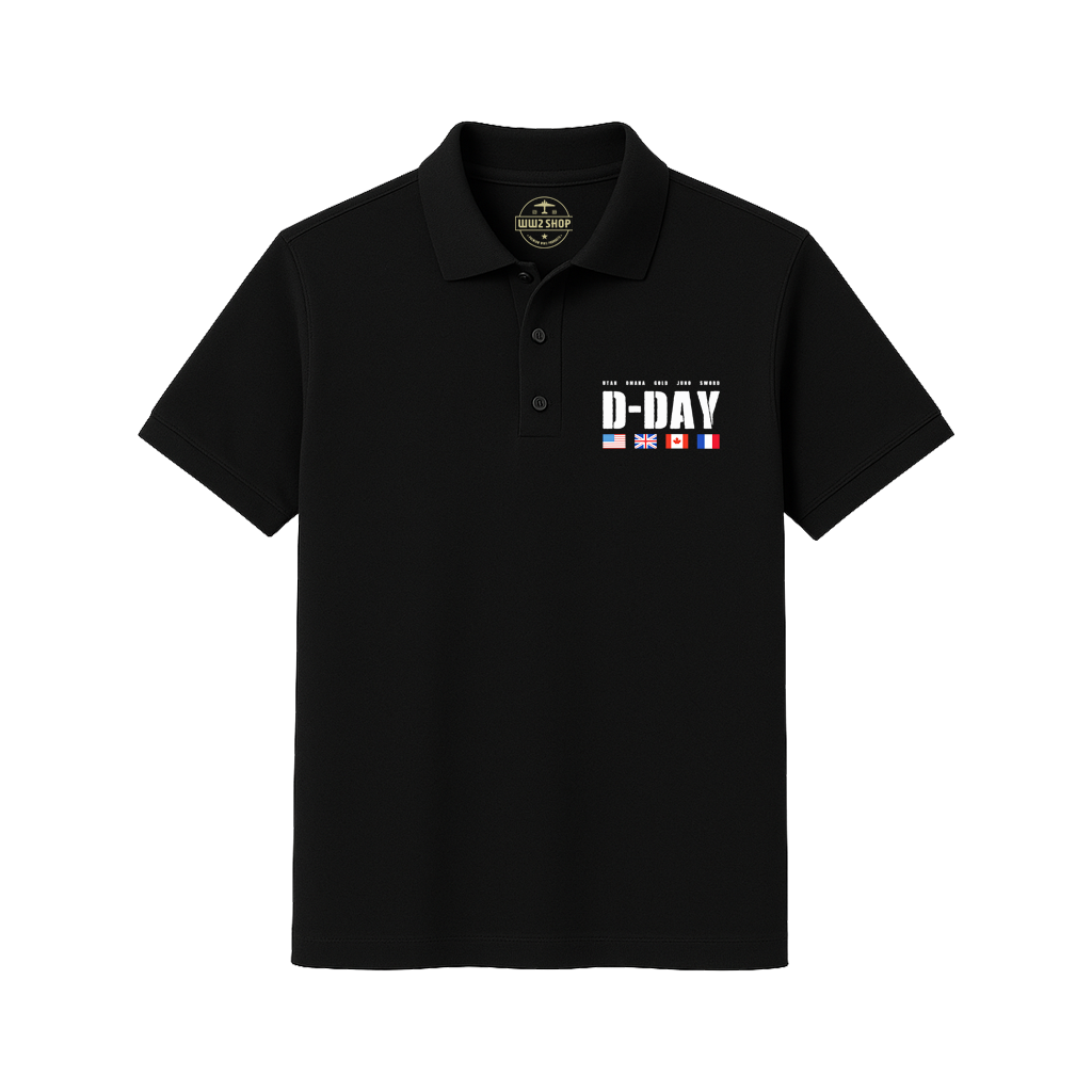 D-DAY Poloshirt Black