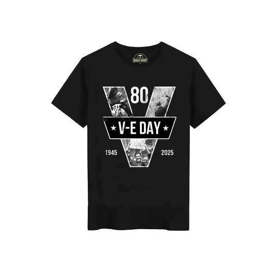 V-E DAY 80 T-Shirt Black