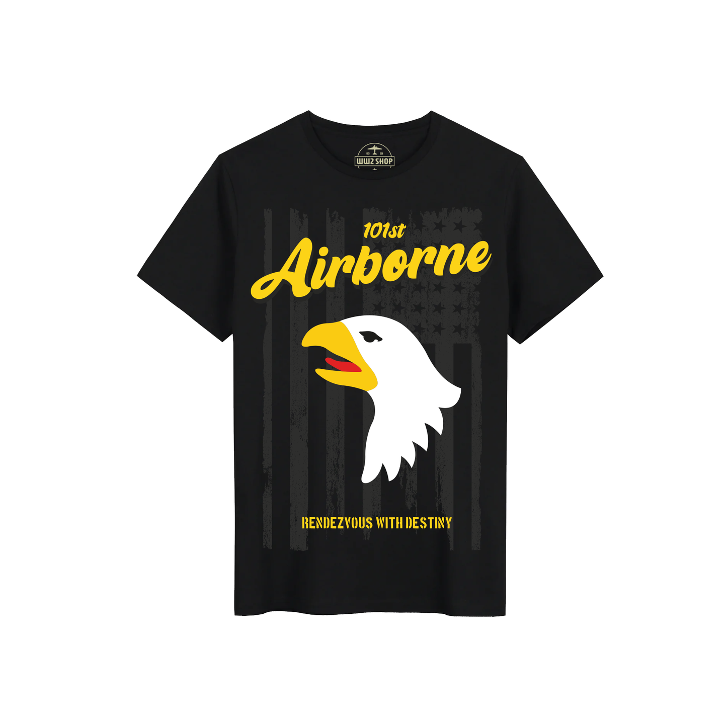 101st Airborne Tee Black