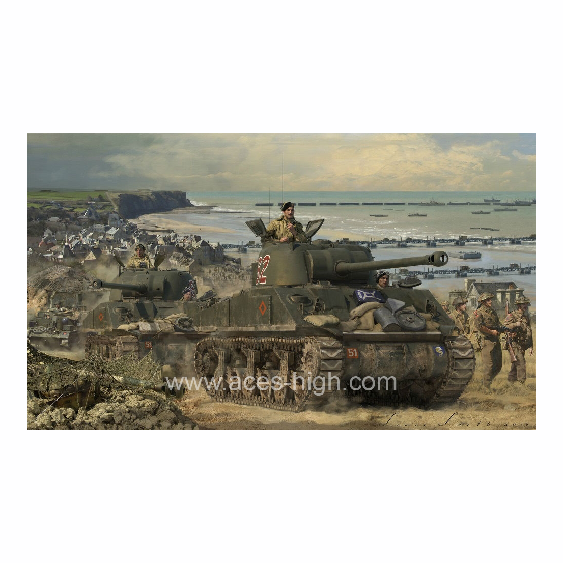 Advance from Arromanches Print