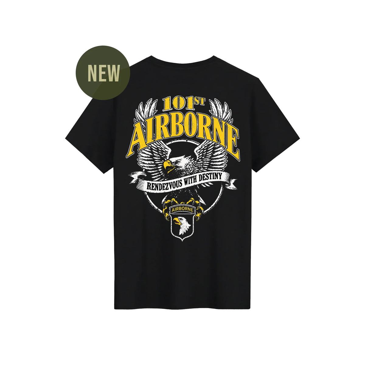 101st Eagle T-shirt Black
