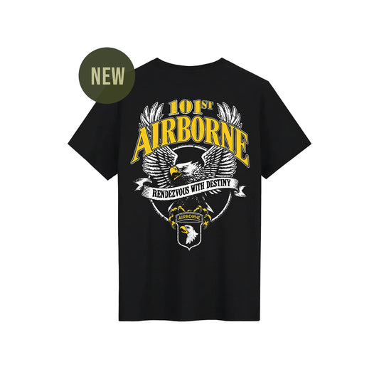 101st Eagle T-shirt Black