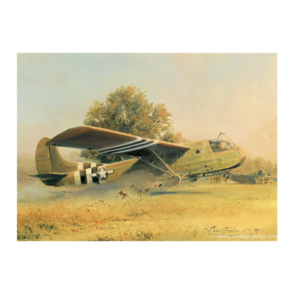 Waco Glider Crash Card