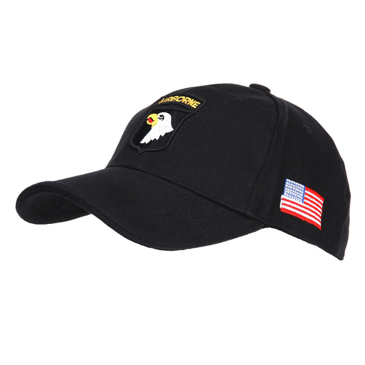 101st Airborne Cap Black