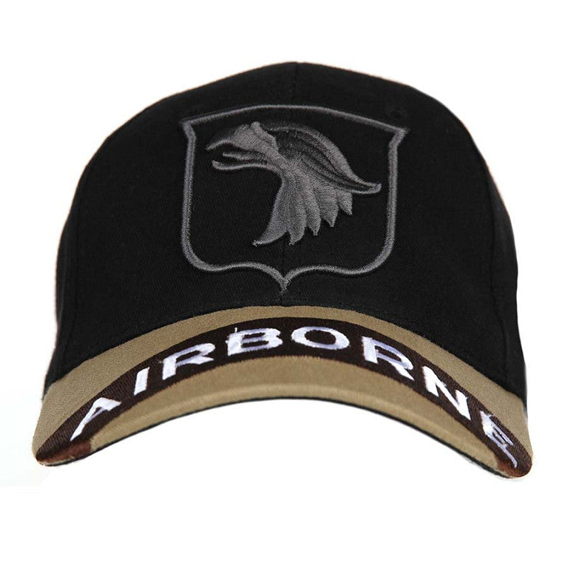 101st Airborne Brim Cap Black