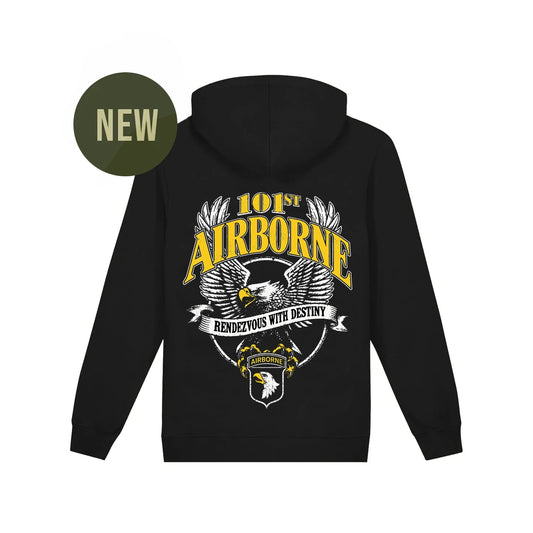 101st Eagle Hoodie Black
