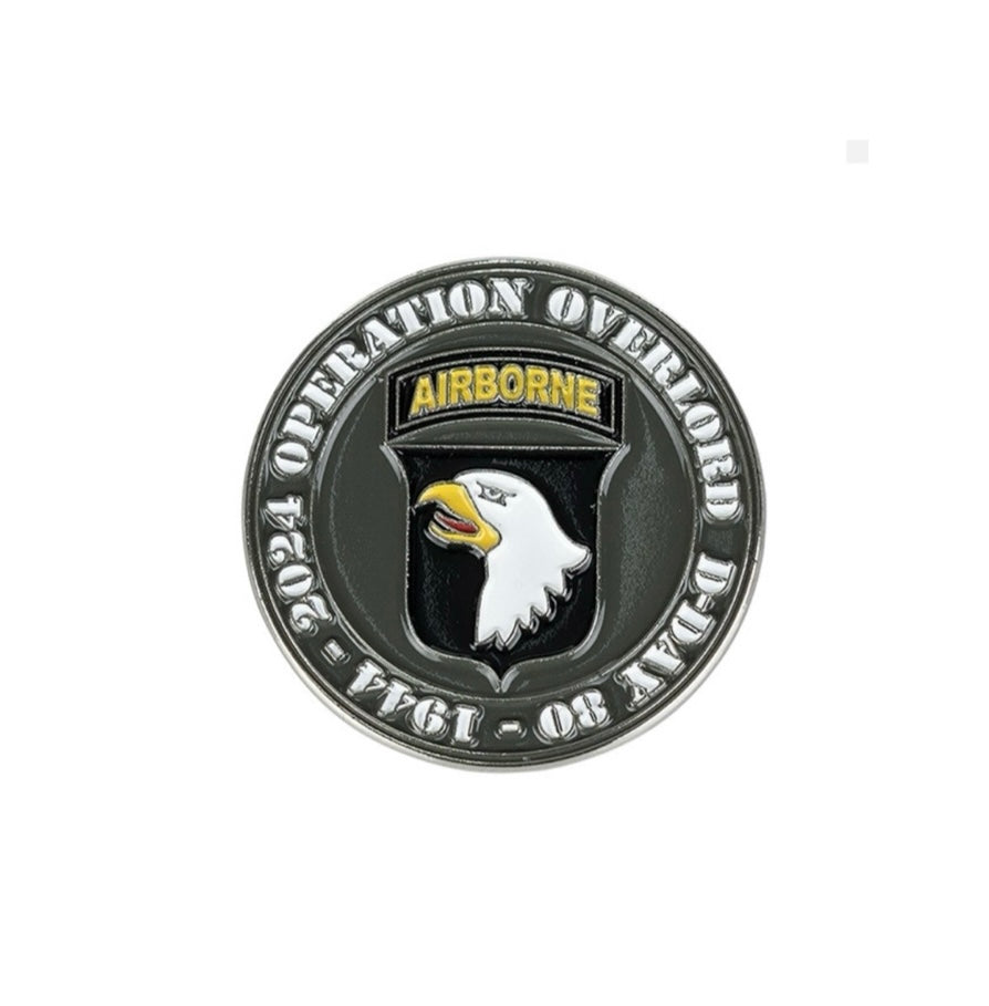 101st Airborne Division D-Day 80 pin