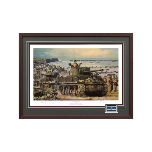 Advance from Arromanches Framed